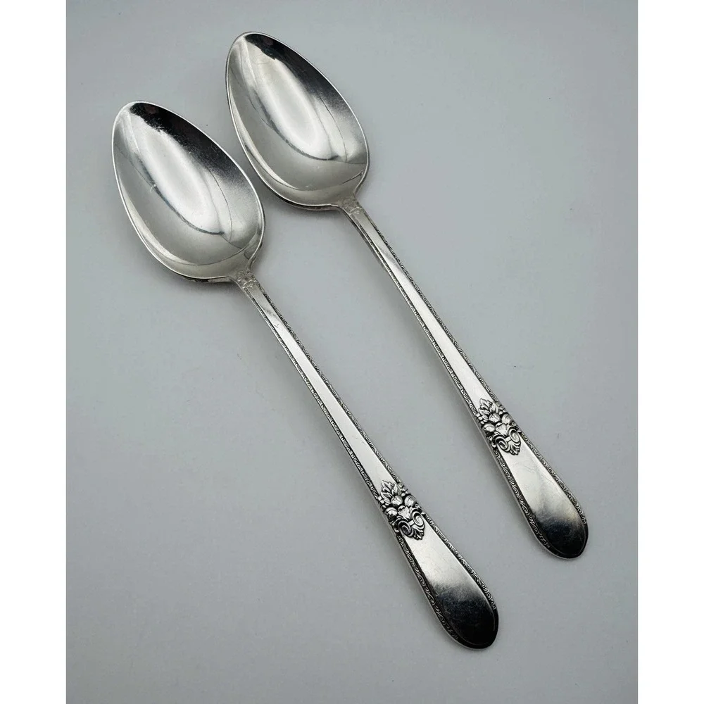 Pair 1847 Rogers Bros ADORATION Silverplate 7.25